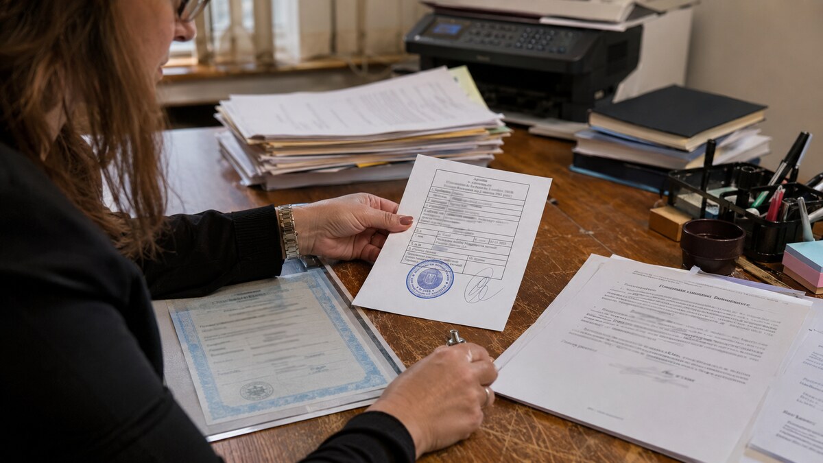 Судова перекладачка готує свідоцтво та справжній апостиль до завіреного перекладу хорватською