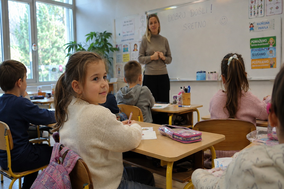 Українська дитина впевненіше почувається у хорватському класі після перших днів навчання